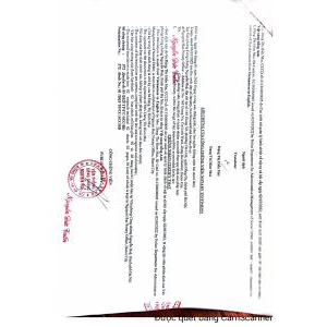 Công văn bổ sung nhãn có tiếng Anh