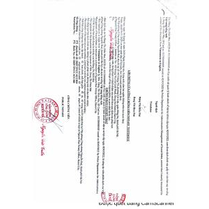 Công văn bổ sung nhãn có tiếng Anh
