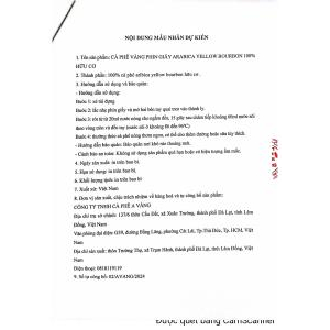 Công văn bổ sung nhãn có tiếng Anh