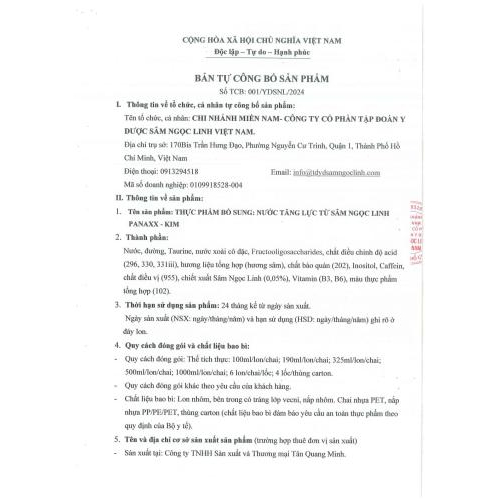 Hồ sơ công bố sản phẩm
