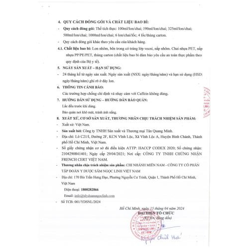 Hồ sơ công bố sản phẩm