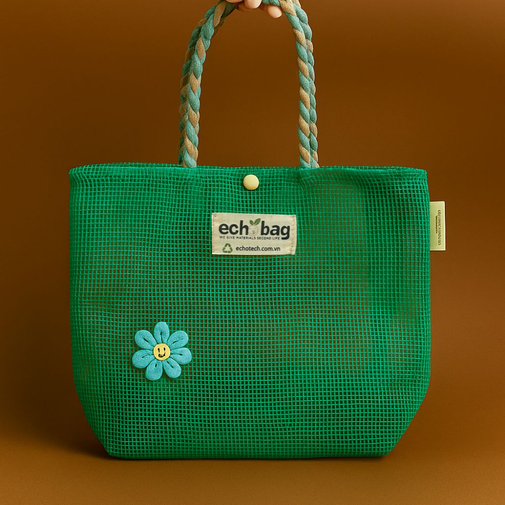 Túi Lưới Thời Trang Không Lót Size M (23x33x11) cm